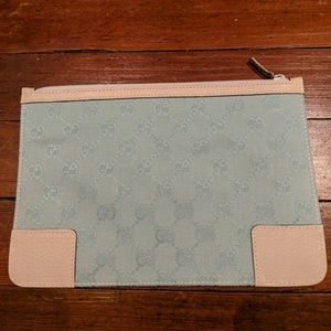 🇮🇹 GUCCI clutch, canvas & leather, made in Italy